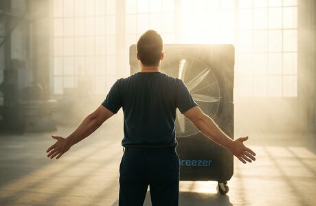 Produktionshalle »klimatisieren« ohne Klimaanlage – energieeffizient & mobil