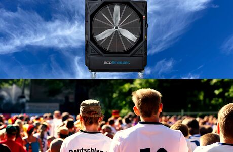 Adiabate Kühlgeräte: Cool bleiben mit ecoBreezer® – auch bei der EM 2024